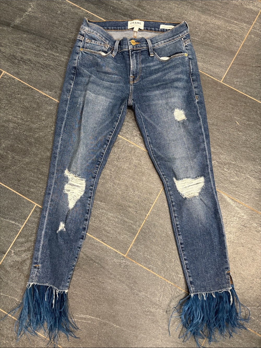 Le Skinny De Jeanne Feather Hem